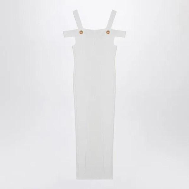 Knit Dress With Double Straps In White Product Image