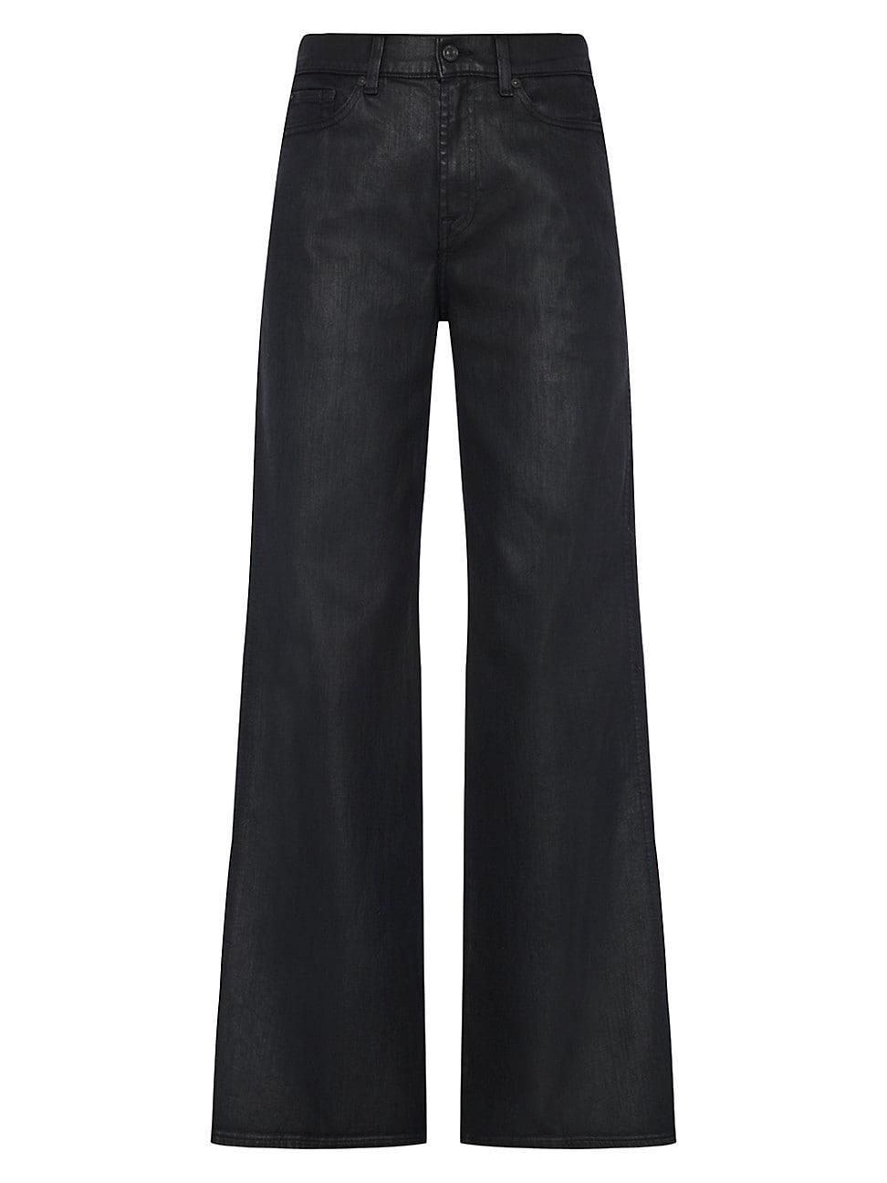 Womens Lotta Wide-Leg Coated Jeans Product Image