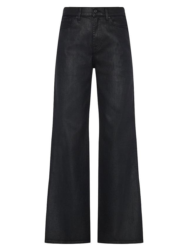 Womens Lotta Wide-Leg Coated Jeans Product Image