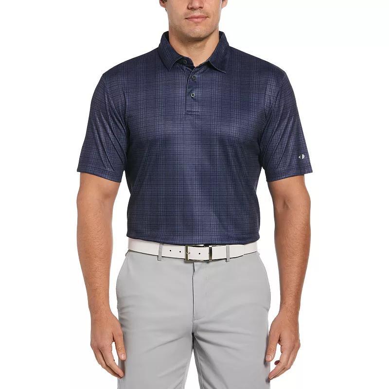 Mens Grand Slam Printed Plaid Short Sleeve Golf Polo Product Image