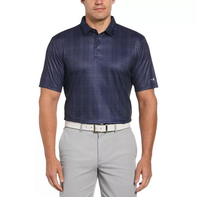 Mens Grand Slam Printed Plaid Short Sleeve Golf Polo Product Image