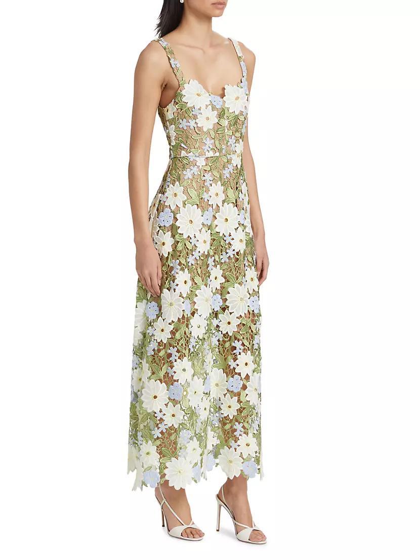 Flora Floral Lace Midi-Dress Product Image