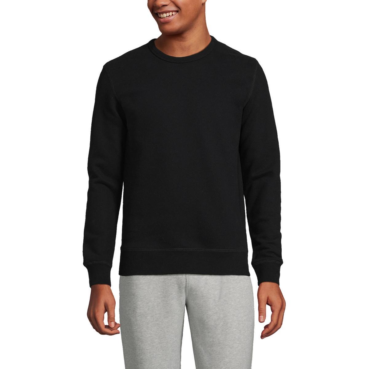 Mens Lands End Serious Sweats Crewneck Sweatshirt Gray Grey Product Image