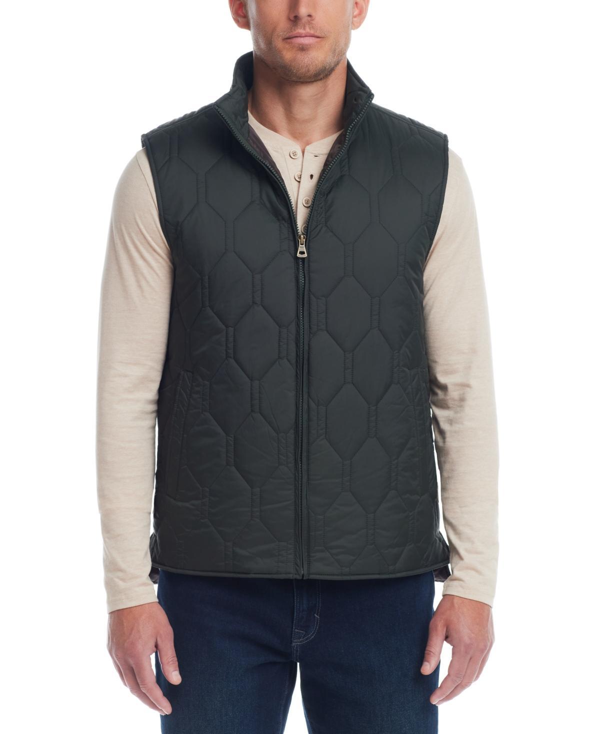 Weatherproof Vintage Mens Quilted Full-Zip Vest - Caramel Cafe Product Image