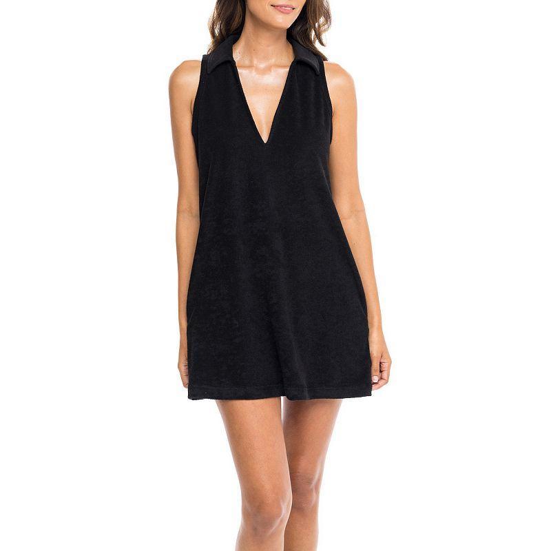 Womens Jordan Taylor Terrycloth Sleeveless Swim Cover-Up Dress Product Image