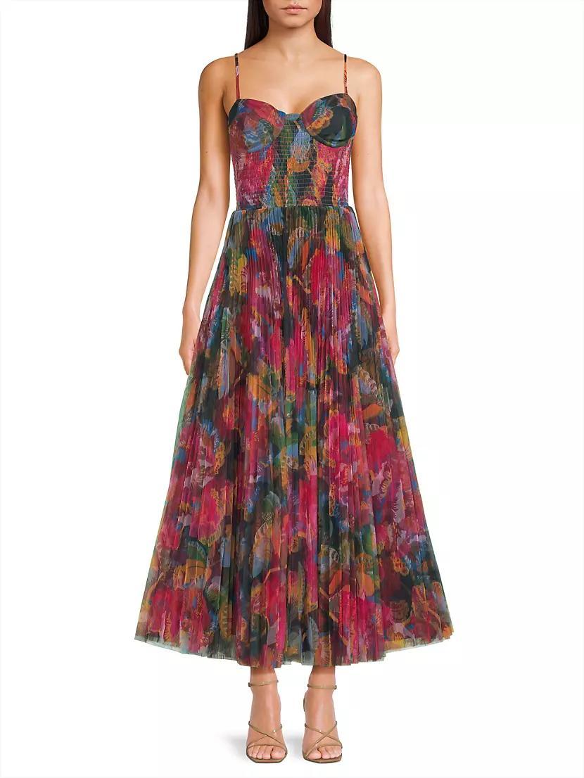 Brianna Floral Pleated Gown Product Image