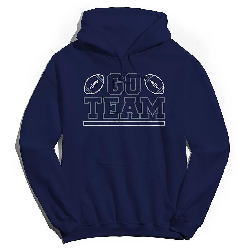 Adult Team Graphic Hoodie, Mens Blue Product Image