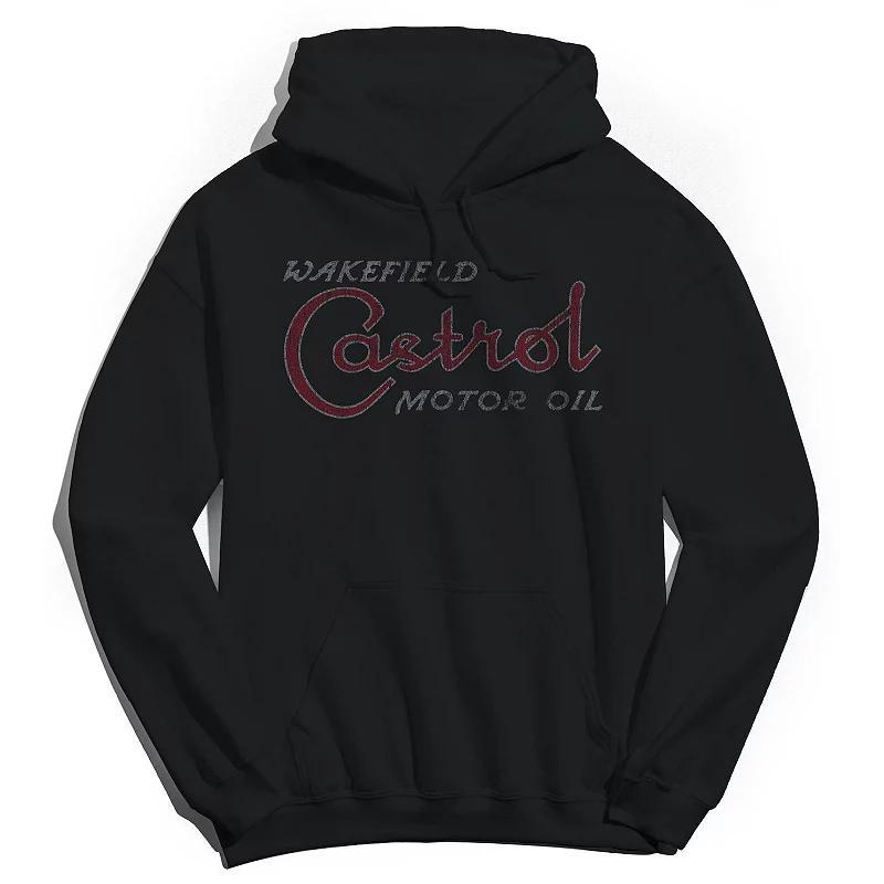 Mens Castrol Motor Oil Graphic Hoodie Blue Product Image