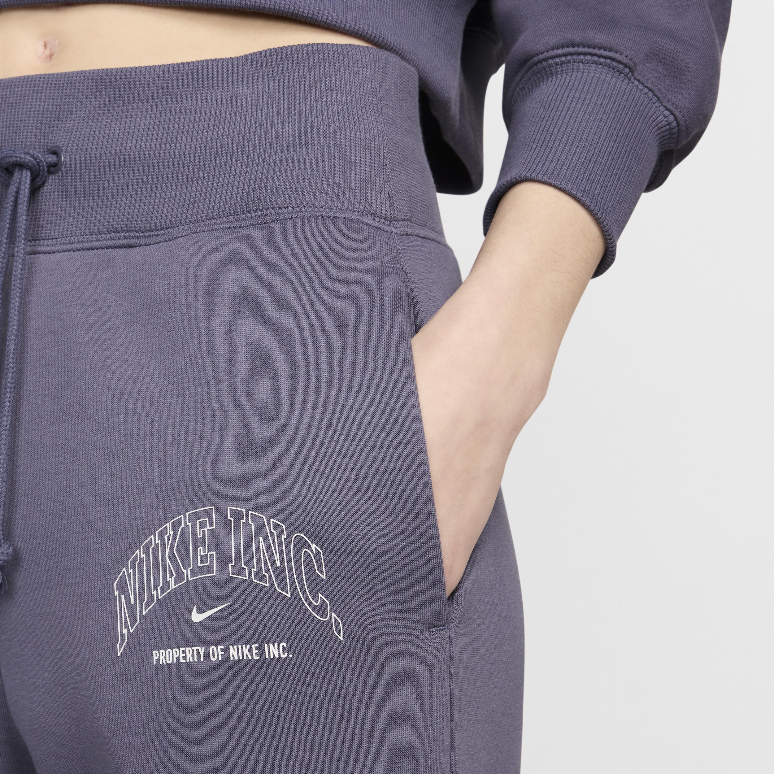 Womens Nike Sportswear Phoenix Fleece High-Waisted Wide-Leg Sweatpants Product Image