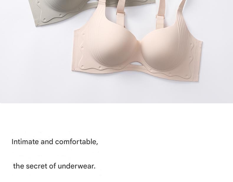 Plain Cutout Seamless Bra Product Image