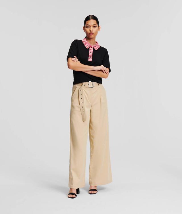 WIDE-LEG HIGH-WAIST PANTS Product Image