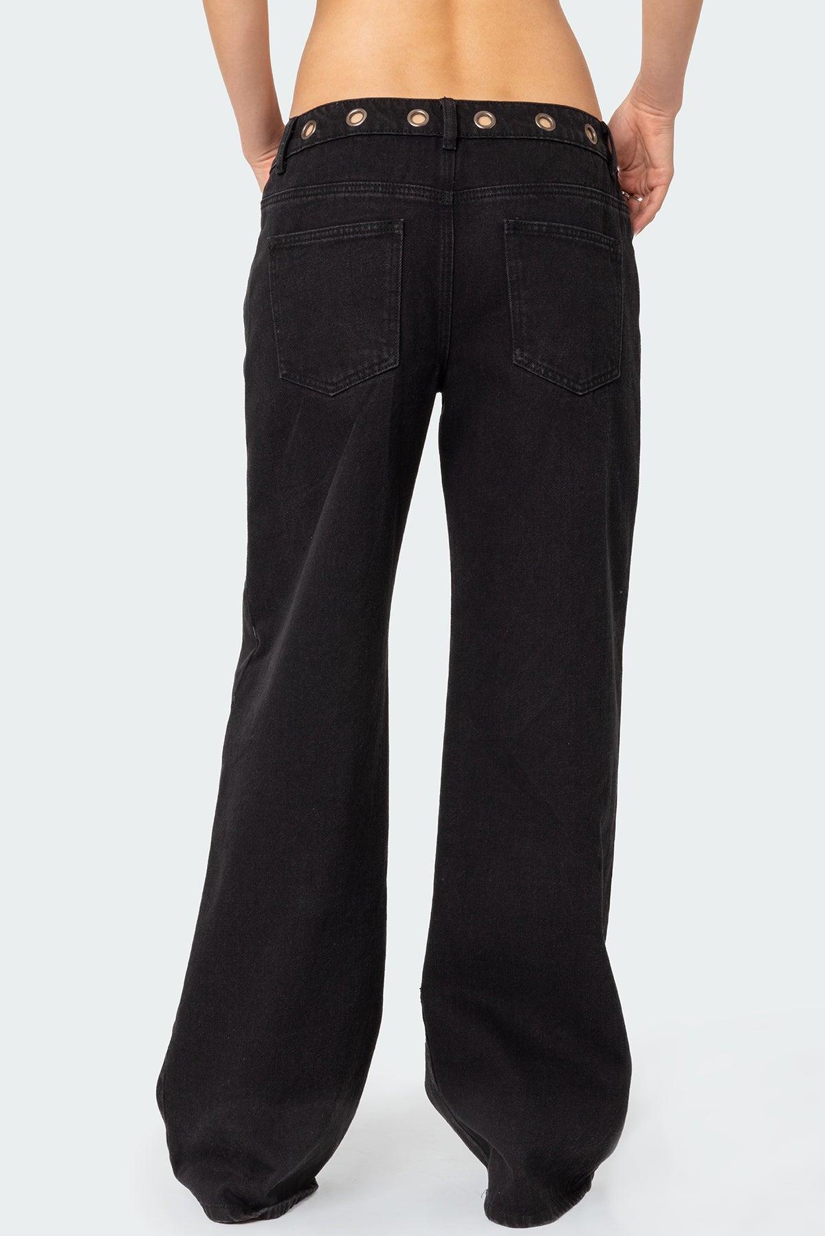 Libby Grommet Waist Jeans Product Image