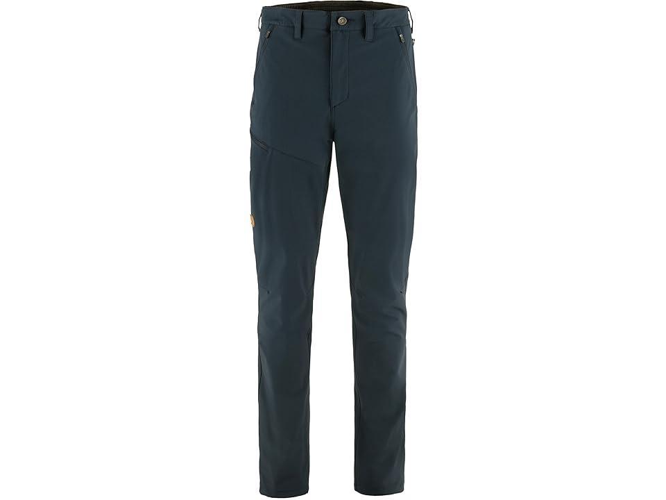 Fjallraven Abisko Trail Stretch Trousers (Dark ) Men's Casual Pants Product Image