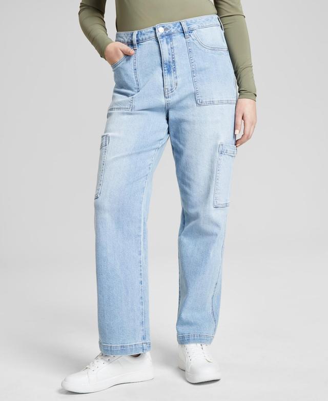 Women's High Rise Utility Denim Jeans  Product Image