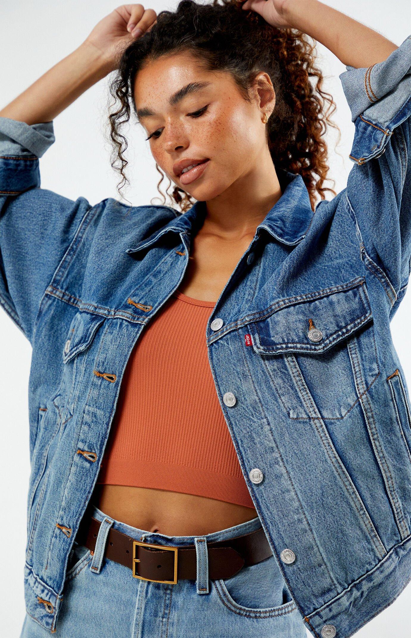 Womens Levis Denim 90s Trucker Jean Jacket Product Image