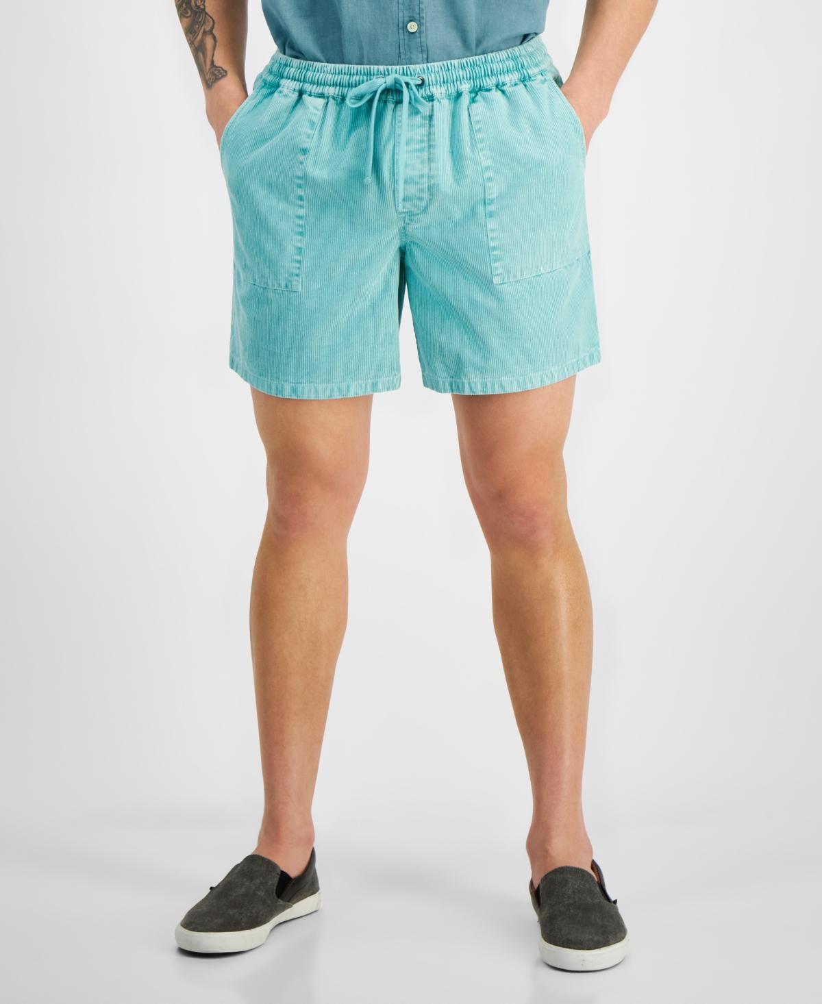 Sun + Stone Mens Josh Pull-On Corduroy Drawstring 7 Shorts, Created for Macys Product Image