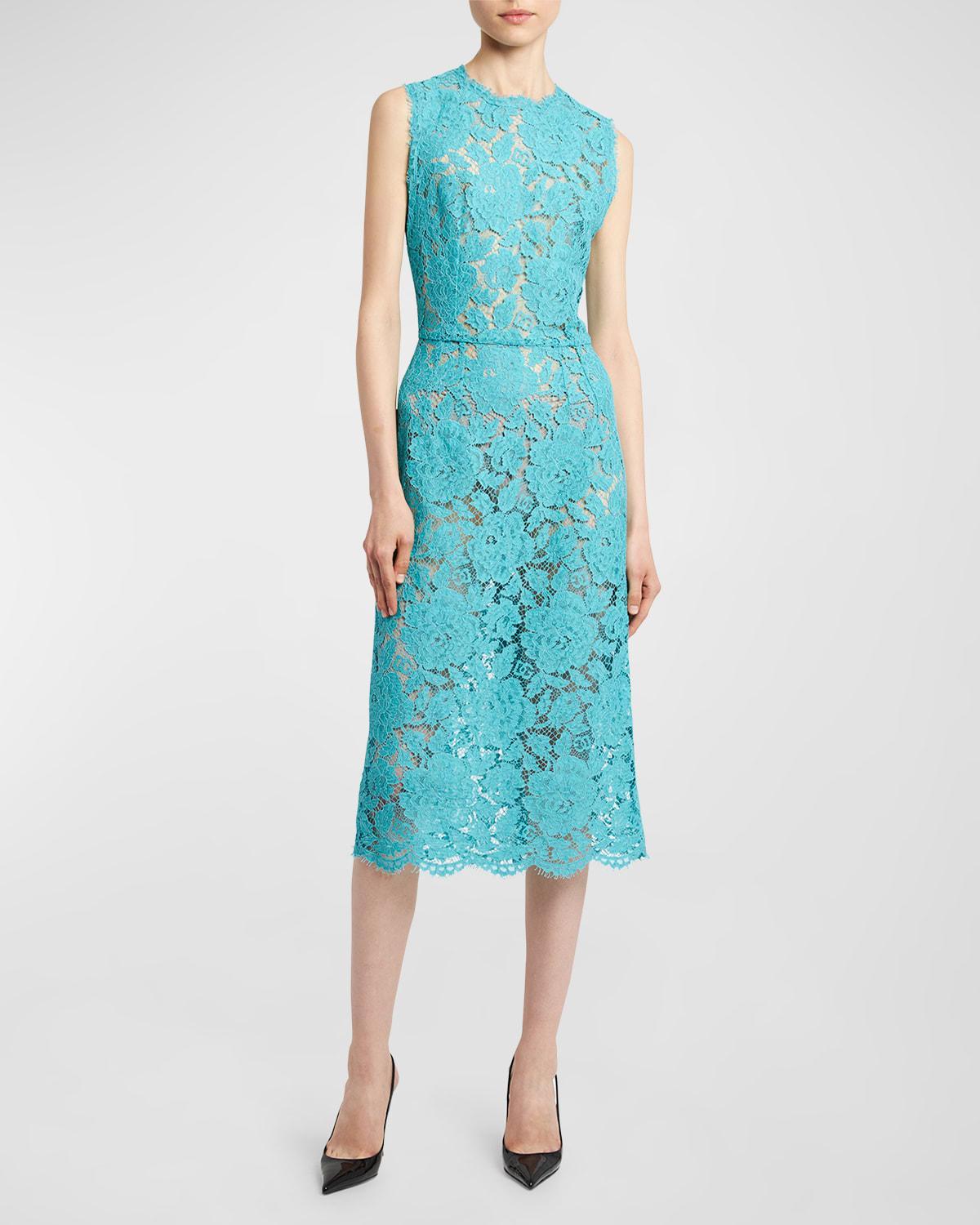 Floral Lace Midi Dress Product Image