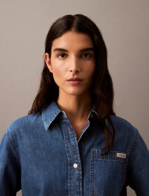 Classic Denim Button-Down Shirt Product Image