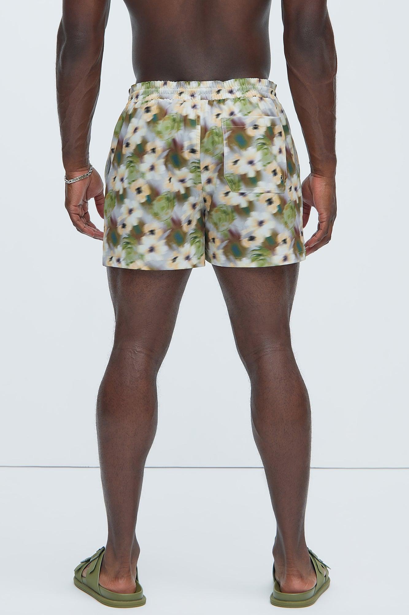 Joseph Distorted Floral Swim Trunks - Multi Color Product Image