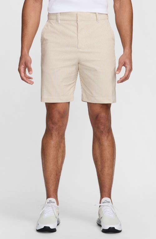 NIKE Dri-fit Tour Seersucker Golf Shorts In Brown Product Image