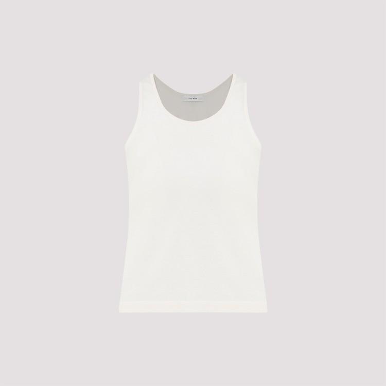 THE ROW Ivory Cotton Formosa Tank Top In White Product Image