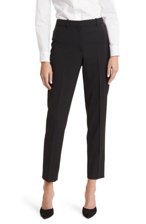 Womens Cropped Regular-Fit Trousers In Wool product image