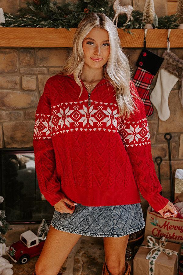 Joyful Journeys Cable Knit Sweater Product Image