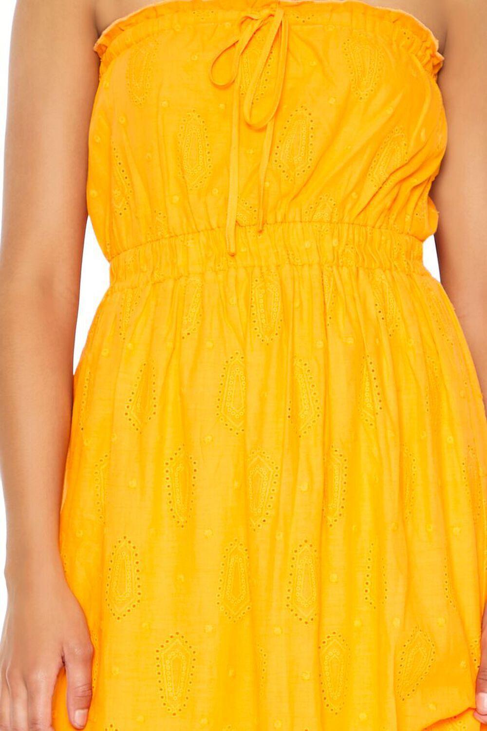 Strapless Eyelet Bow Midi Dress | Forever 21 Product Image