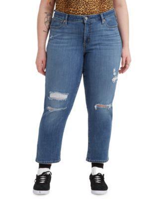 Plus Size Levis Boyfriend Jeans, Womens product image