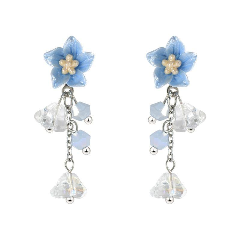 Flower Bead Drop Earring Product Image