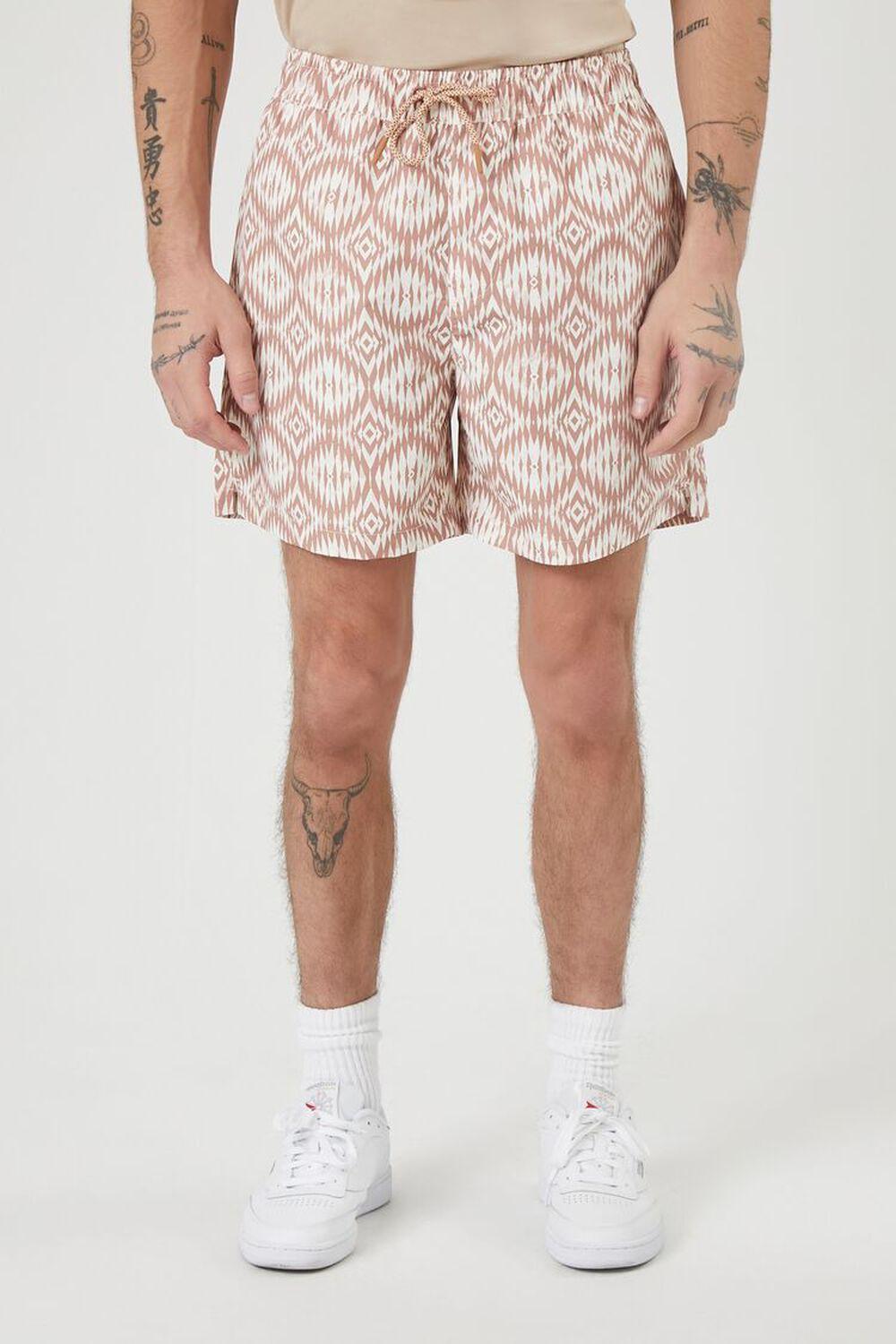 Geo Print Swim Trunks | Forever 21 Product Image