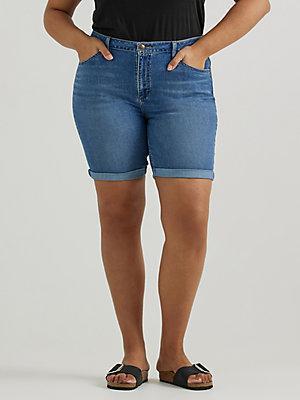 Women's Legendary Denim Bermuda Short (Plus) | Women's Shorts | Lee® Product Image