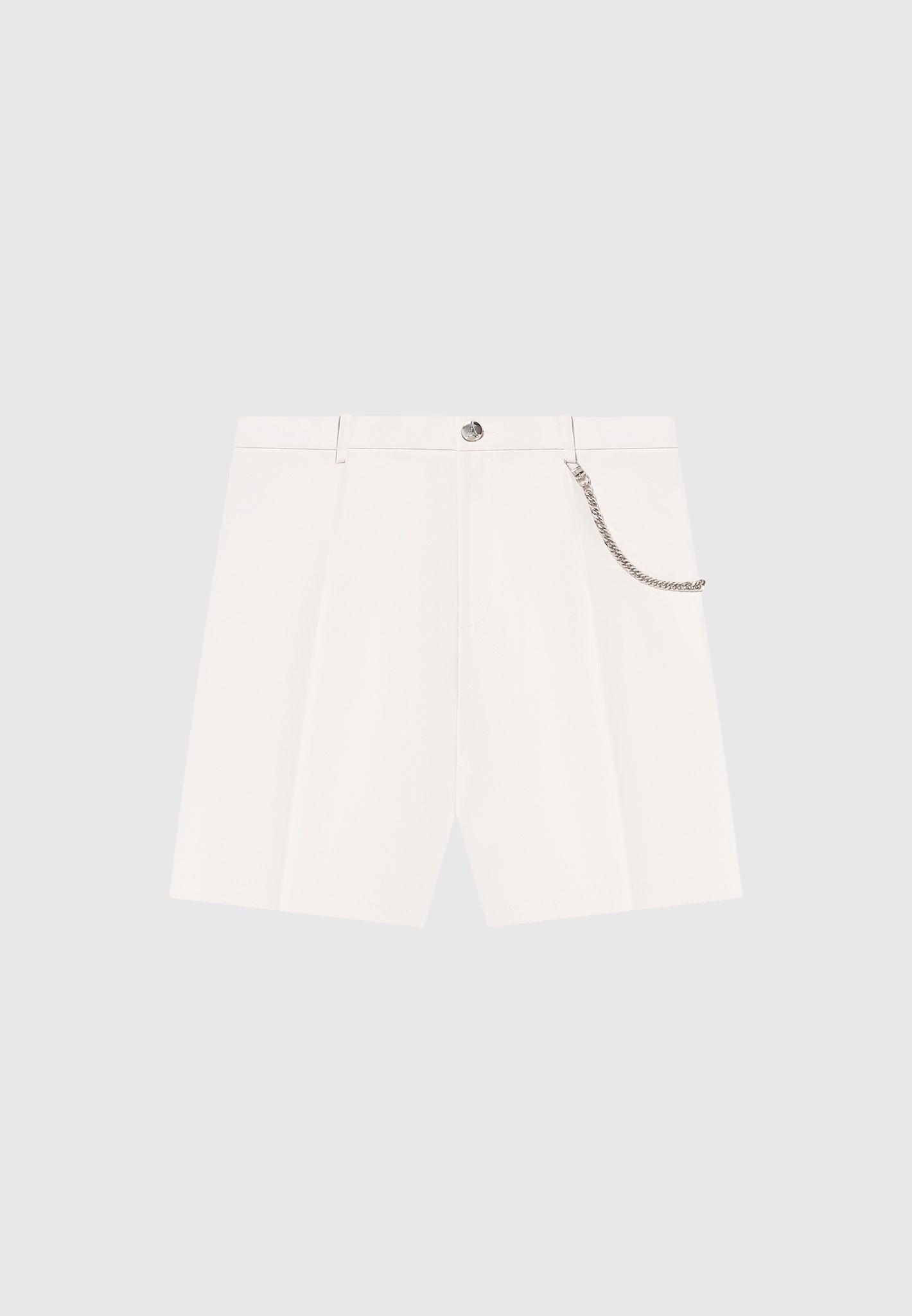 Tailored Shorts With Chain - Stone Male Product Image