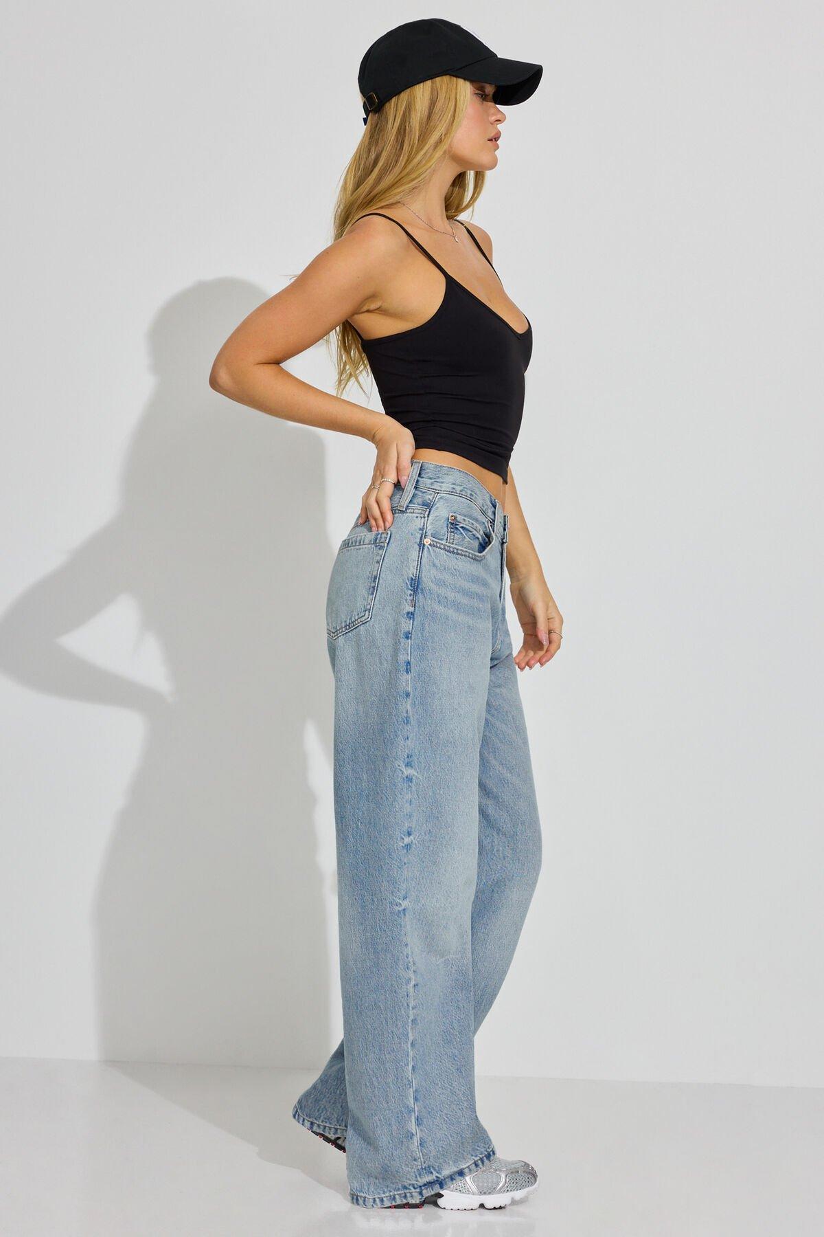 Low Rise Baggy Jeans Product Image