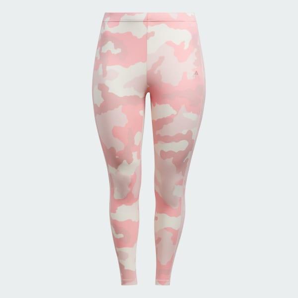 Essentials 3-Stripes Camo Print 7/8 Length Leggings (Plus Size) Product Image