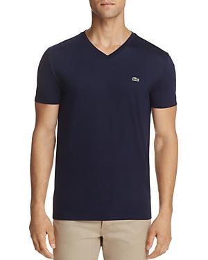 Lacoste V-Neck Pima Cotton Tee Product Image