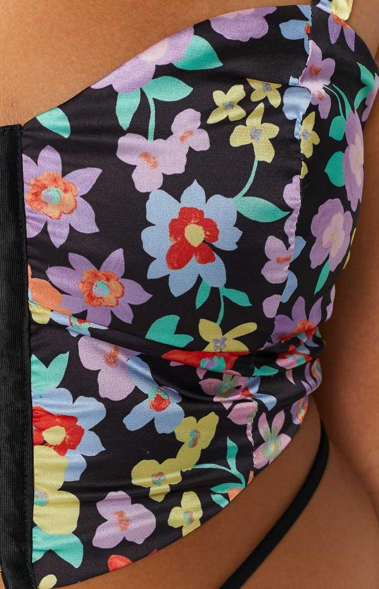 Davina Floral Corset Top Product Image