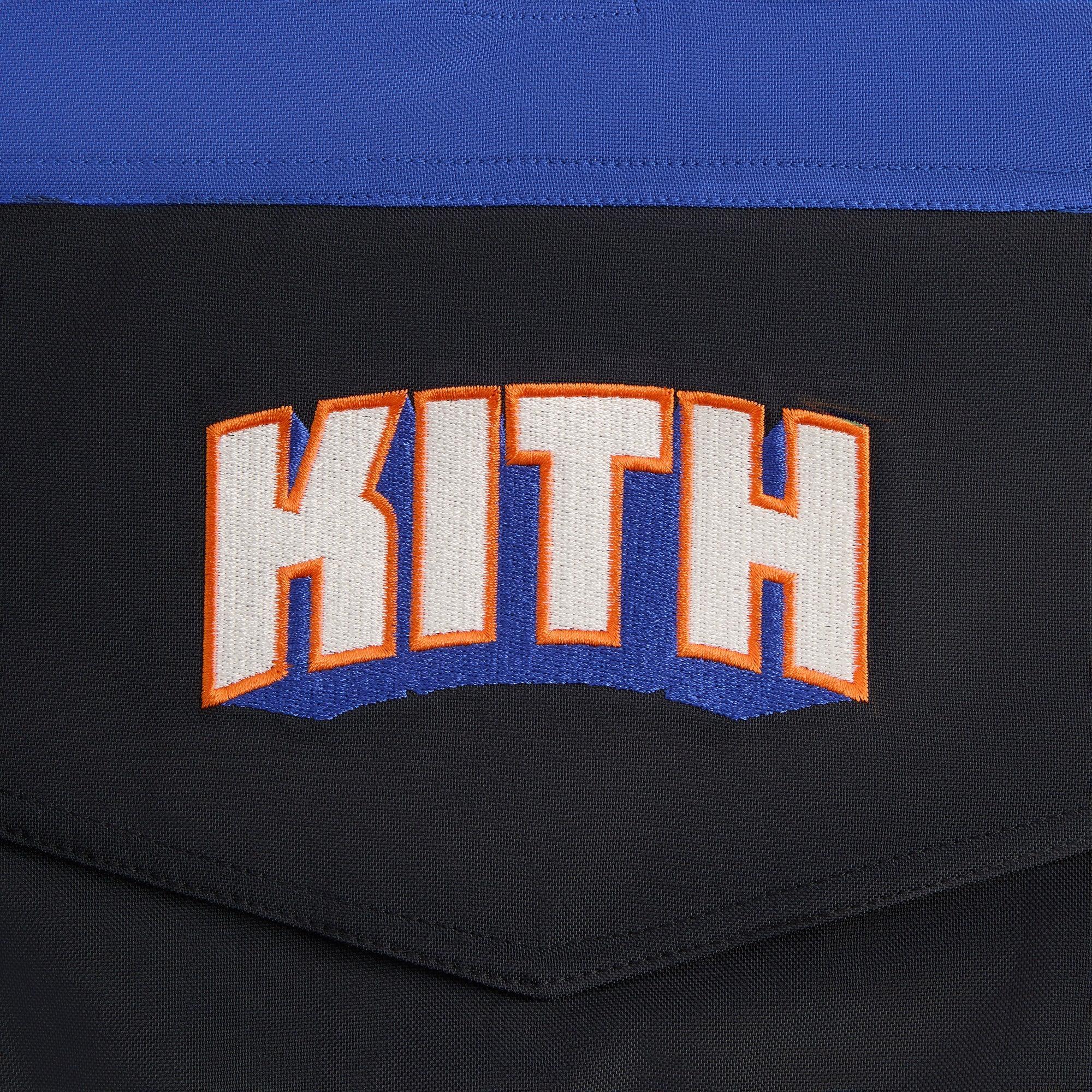 Kith for the New York Knicks Wings Quarter Zip Anorak - Black Male Product Image