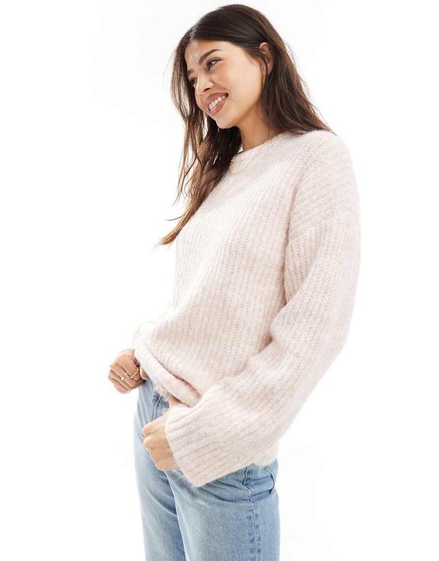 Cotton On relaxed fit sweater in pink Product Image