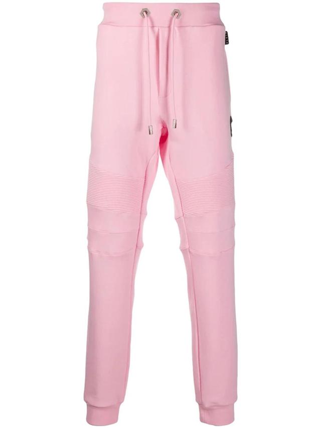 Track Pants With Quilted Detailing In Pink Product Image