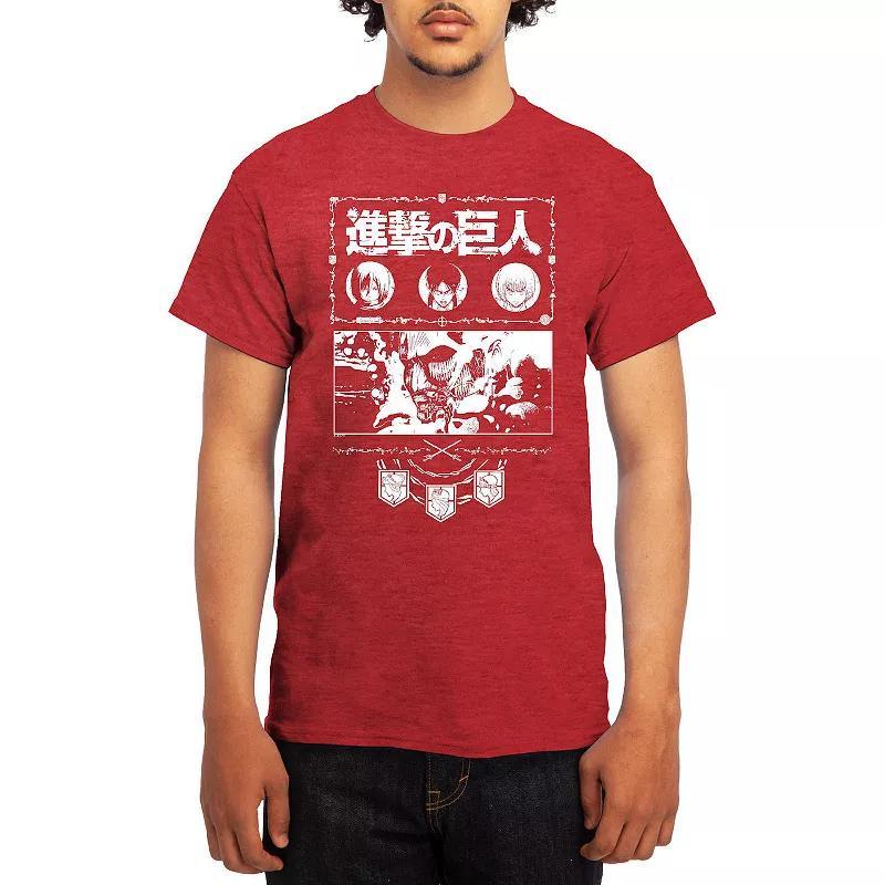 Mens Attack on Titan Tee, Boys Grey Product Image