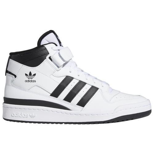 adidas Originals Mens Forum Mid - Basketball Shoes Ftwr White/Ftwr White/Core Black Product Image