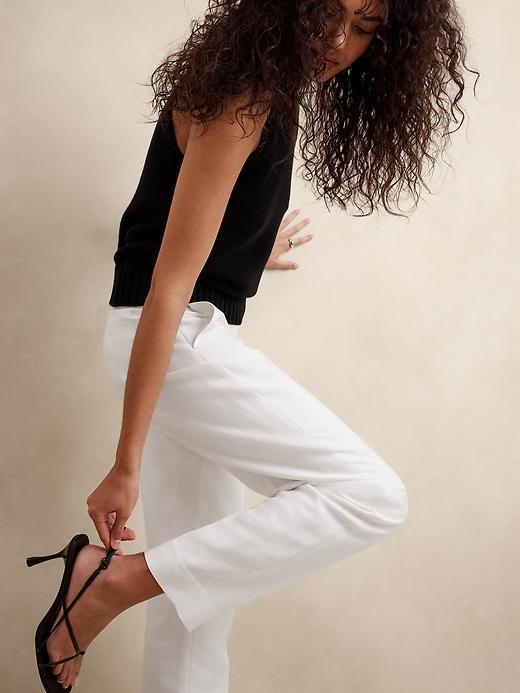 High-Rise Italian Viscose-Linen Pant Product Image