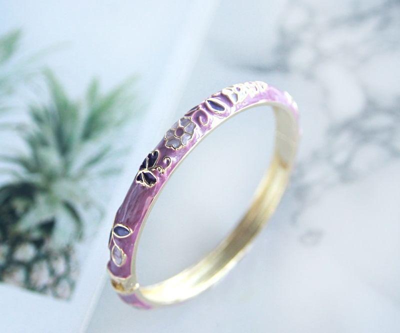 Metal Floral Bangle Product Image