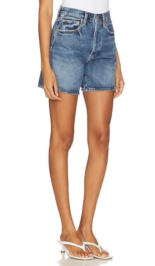 Citizens of Humanity Marlow High Waist Long Organic Cotton Denim Shorts Product Image