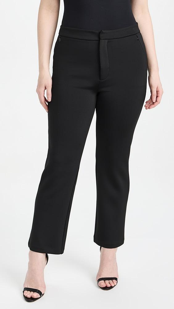 Good American Shiny Scuba Cropped Trousers | Shopbop Product Image