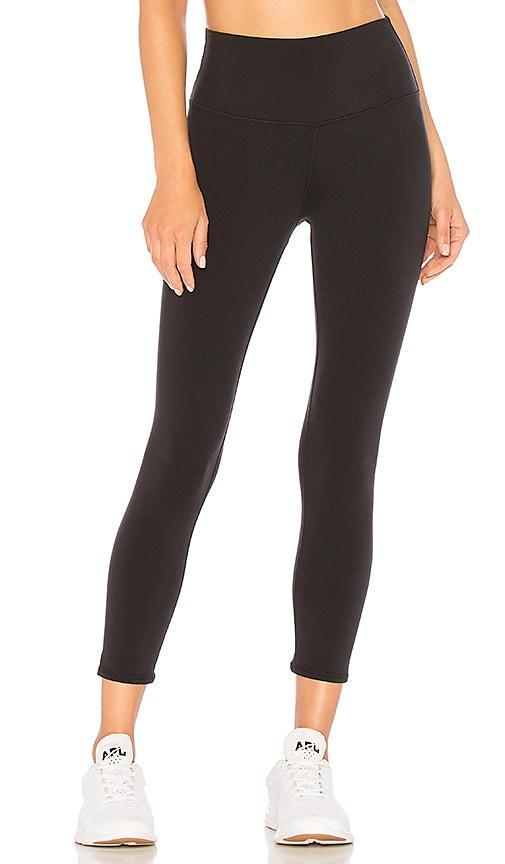 High-Waist Airbrush Capri - Black Female Product Image