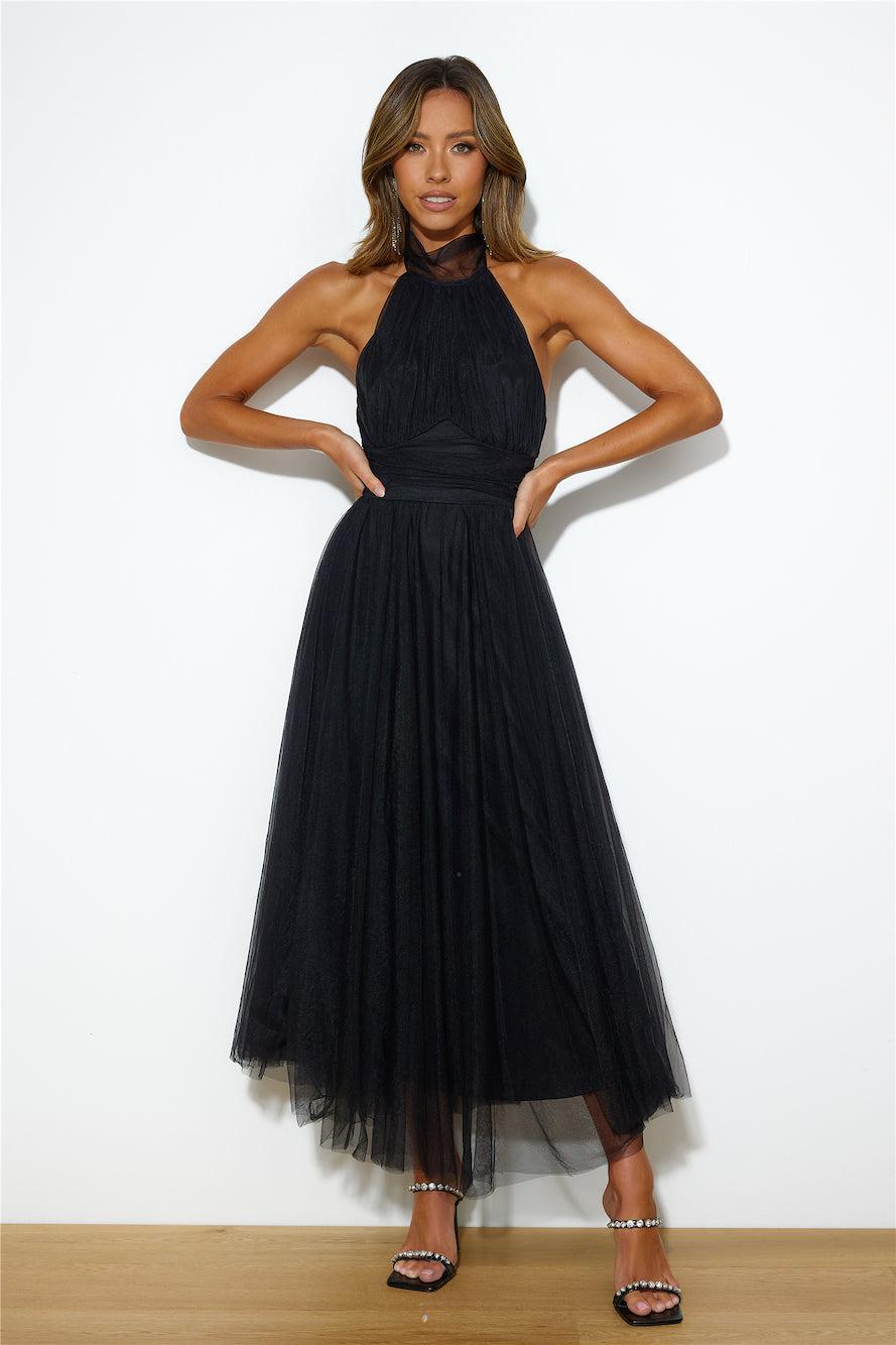 Tangled Up Maxi Dress Black Product Image