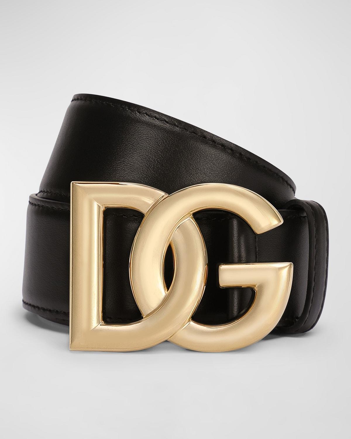 Dolce & Gabbana DG Logo Leather Belt Product Image