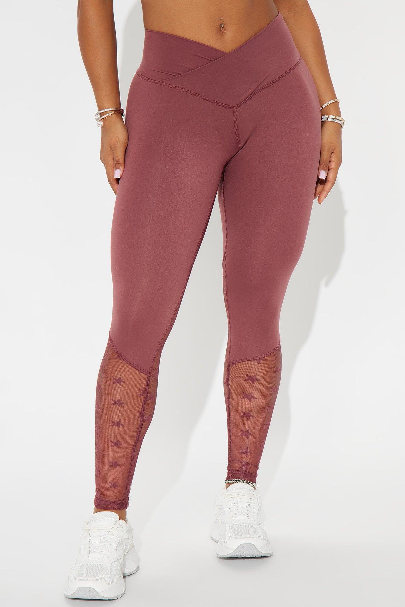 All Star Mesh Active Legging - Mauve Product Image